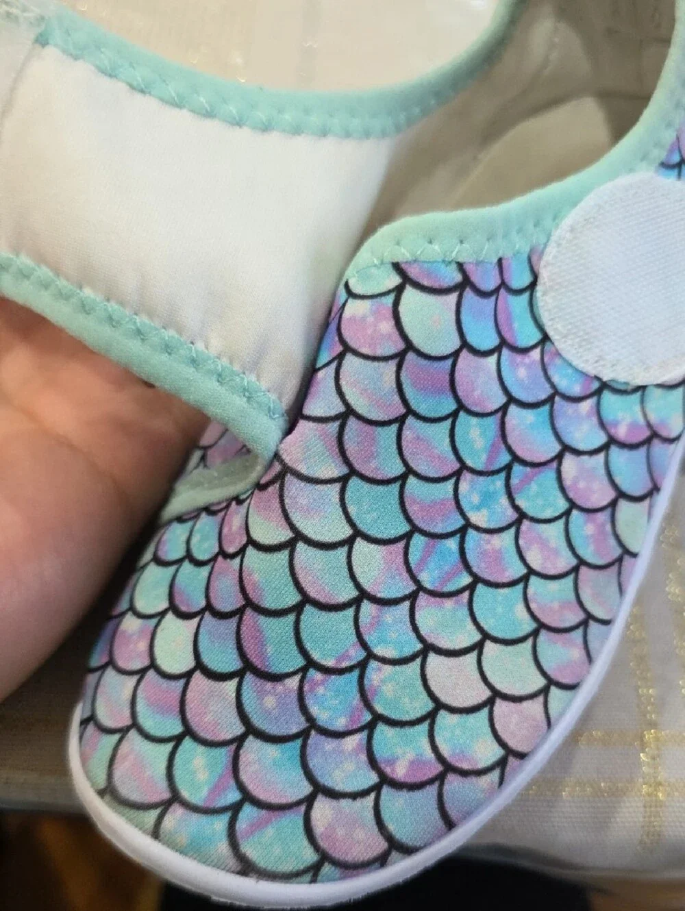 Kids Mermaid-Scale Water Shoes - Teal/Purple/Pink